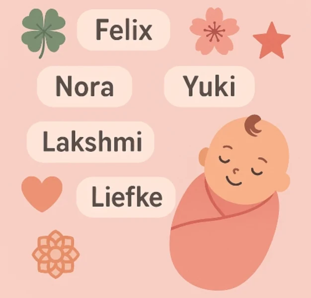 Babynamen die geluk brengen