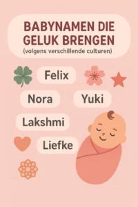 Babynamen die geluk brengen