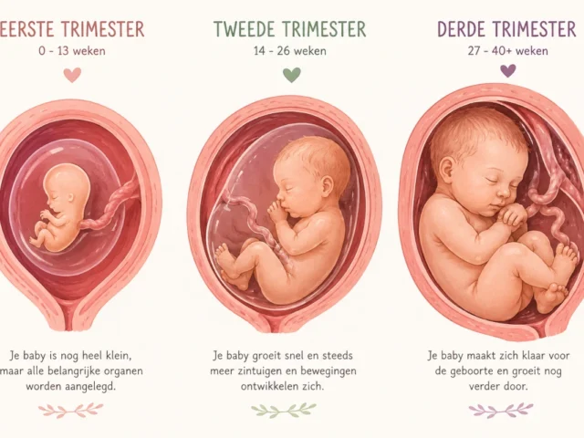Bijzondere ontwikkelingen van je baby per trimester